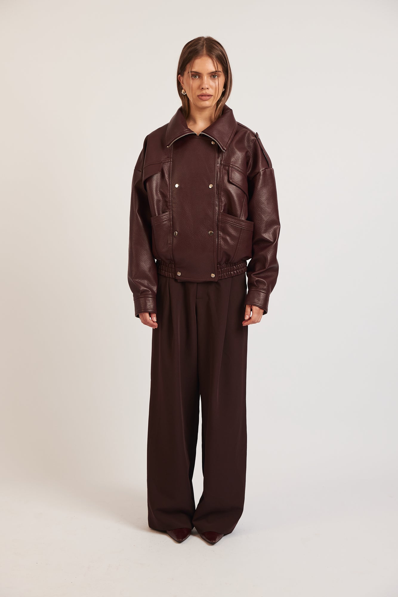 Romy Jacket - Burgundy