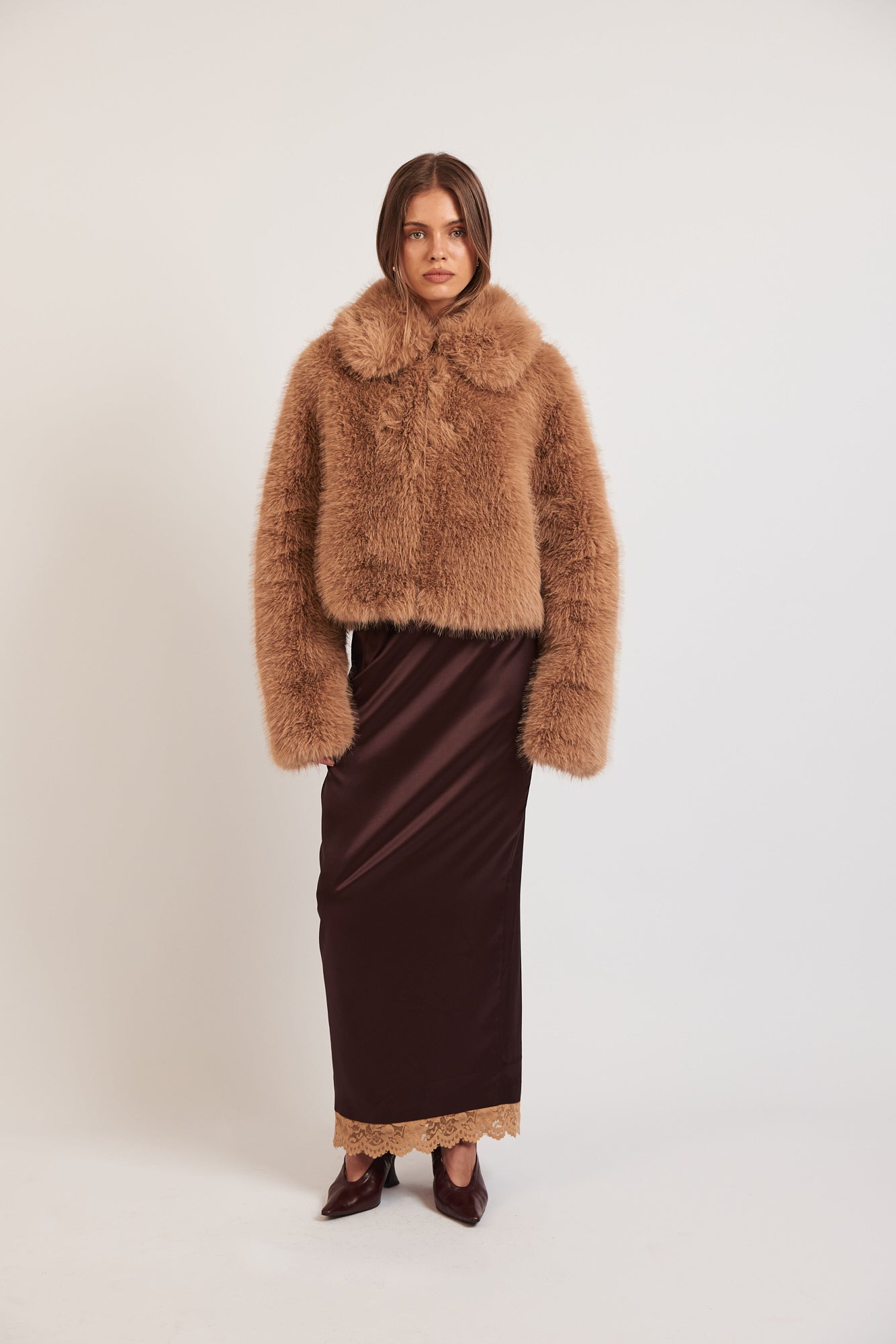 Claudette Skirt - Wine