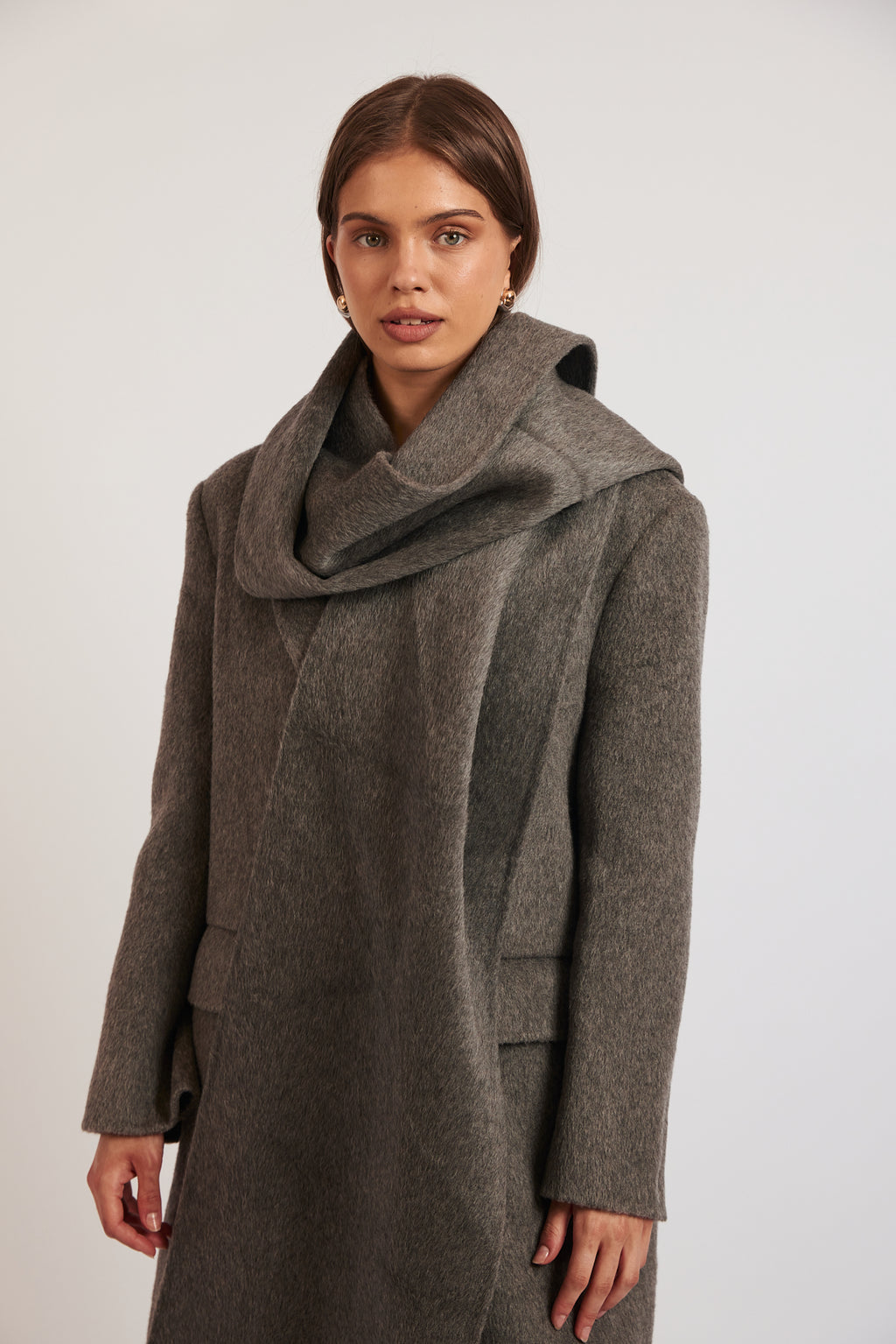 Florence Coat - Grey Wool