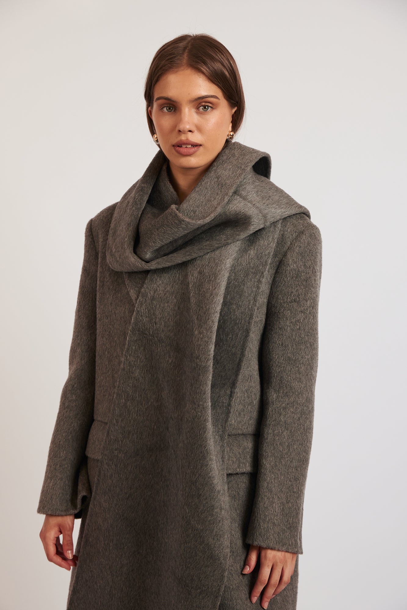 Florence Coat - Grey Wool